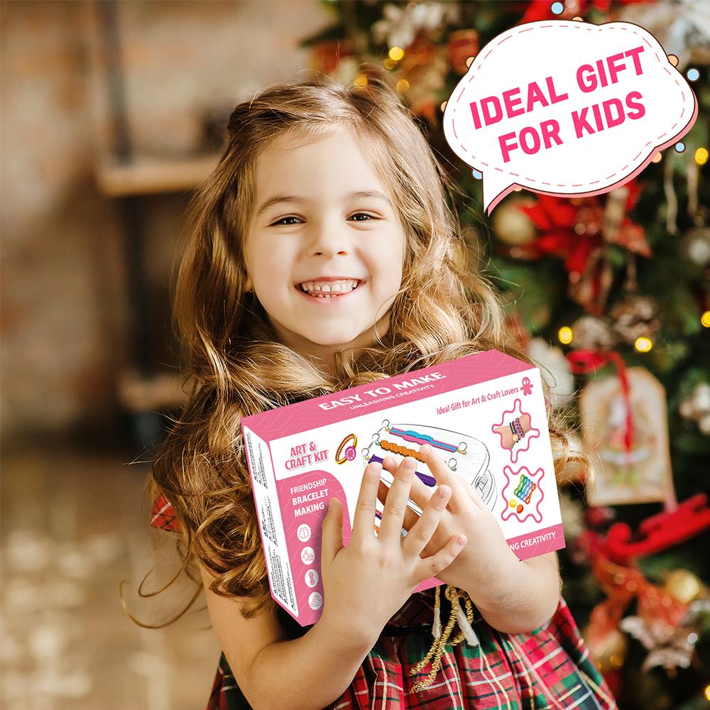 Gift for Girls: Friendship Bracelet Making Kit Toy Best Birthday Gift Top Trending DIY Jewelry Bracelet Stringing Machine