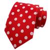 [White Fang] Dot Tie Fashion Accessory Suit Stylish Office Men's NC110 (Red)