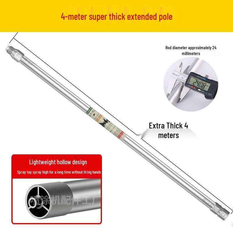 Universal Airless Paint Sprayer Extension Rod, 2m with Gasket Accessories
