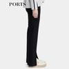 PORTS Women's Pleated Detail Straight-Leg Pants