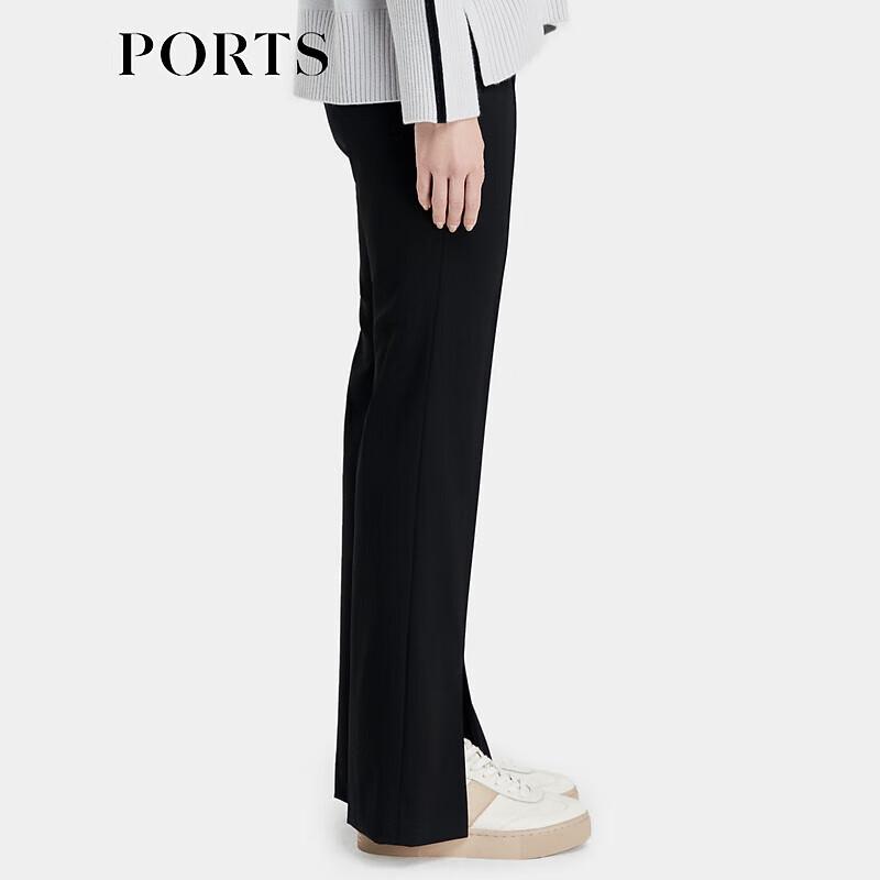 PORTS Women's Pleated Detail Straight-Leg Pants