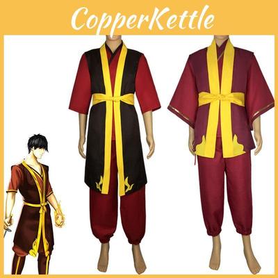 Costume traspirante del Principe Zuko ispirato ad Avatar La Leggenda di Aang per Eventi Cosplay