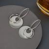 Minimalist Geometric Metal Stud Earrings Women Elegant Gold Tone Lightweight Daily Wear
