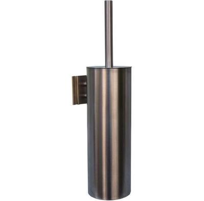 Merida Wall-mounted Toilet Brush Steel Matte with Lid