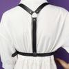 Elegante imbracatura punk in pelle catena da corpo cintura