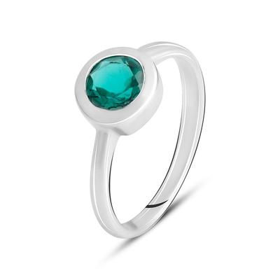 Nano Aquamarine Sterling Silver Ring 0.756ct (2141365)