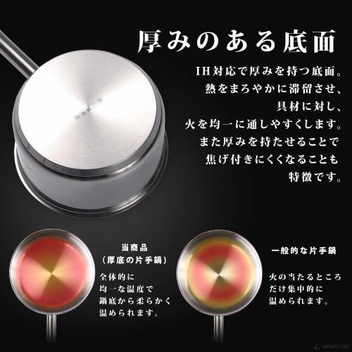 KIPROSTAR Commercial Saucepan, Stainless Steel, Induction Compatible, with Lid, 20cm, 3.3L Capacity, Triple-Layer Construction, Dishwasher Safe