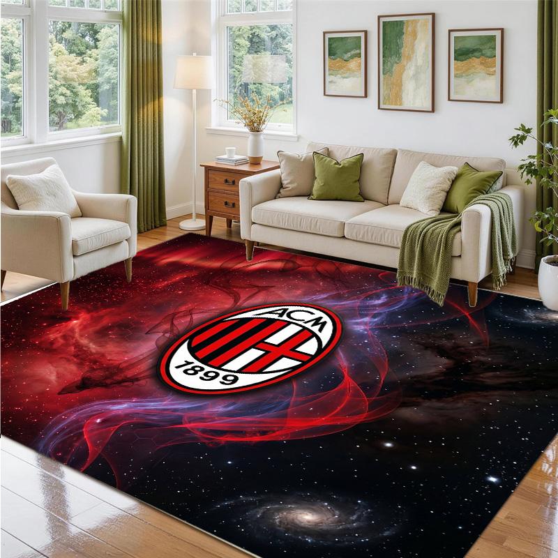 AC Milan Design Crystal Velvet Rug Soft Decorative Mat for Bedroom Entrance