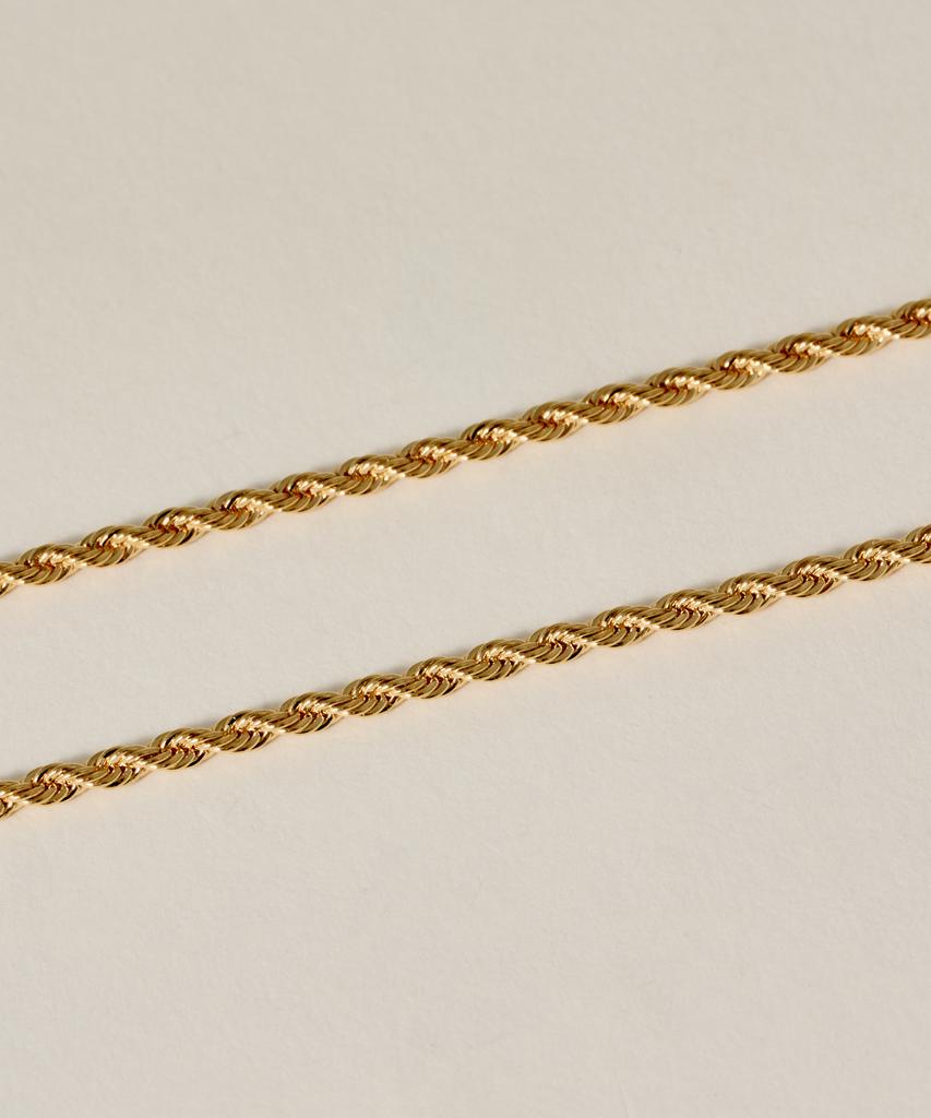 Novice Tokyo Rope Chain Long Choker Necklace / Gold