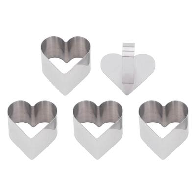 4Pcs Cake Cutter Mold Stainless Steel Multifunction DIY Easy Release Cake Baking Cutter Mold Tool