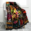 Music Note Blanket Print Throw Blanket Soft Warm Comfortable for Sofa Chair Bed Office for All Season Birthday Souvenir Gifts