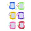 Set of 6 Magnetic Drawing Board Keychains Doodle Pad Key Ornament Plastic Texture Key Pendant Suitable for Students