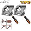 90 Degree Right Angle Clip Clamp Single Handle Aluminum Alloy Corner Clamp Woodworking Picture Frame Clip Right Angle Folder