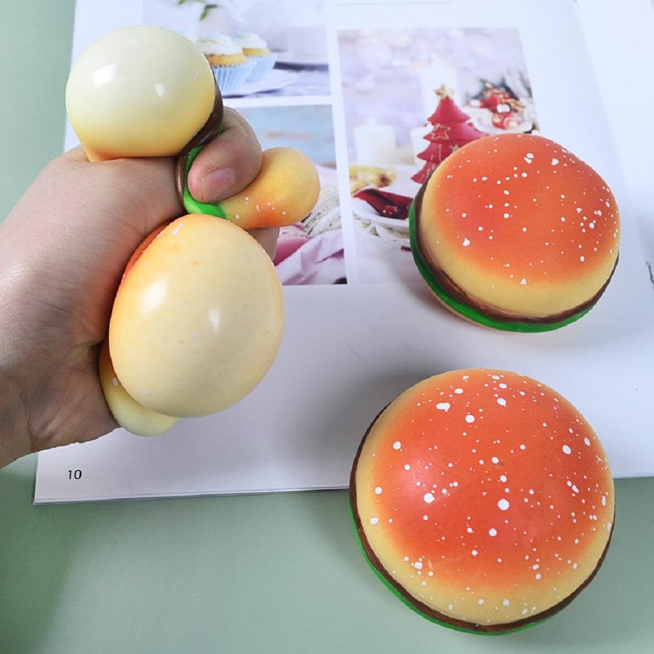 Needoh Popular Funny Simulation Hamburgers Slow Rising Toy Accessory Stress Easing Toys Decompression Squeezing Office Gift