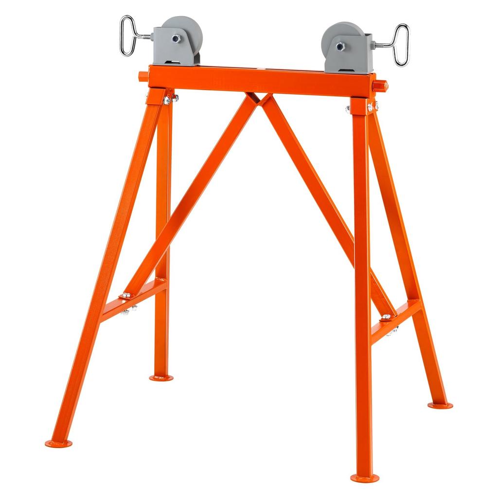 Pipe Stand with Roller Head 2500 LBS Load for 2-36 Inches Pipes 45# Steel