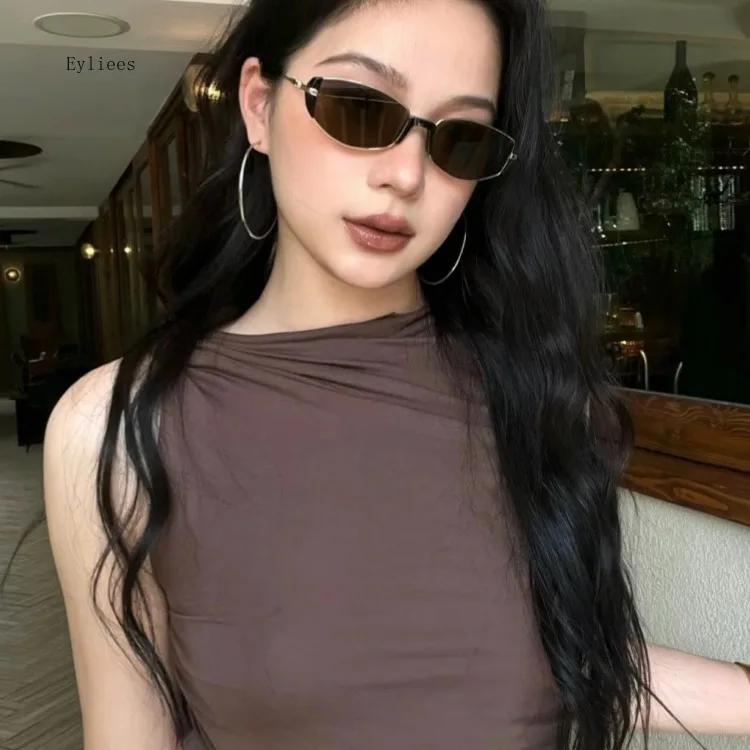 Hexagonal Rectangle Metal Frame SunGlasses Vintage Transparent SunGlasses for Women Men UV400 Eyewear Oculos De Sol sun glasses