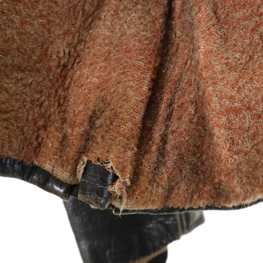 Million DOG 60s 70s vintage Double riders jacket black leather jacket Men's Used