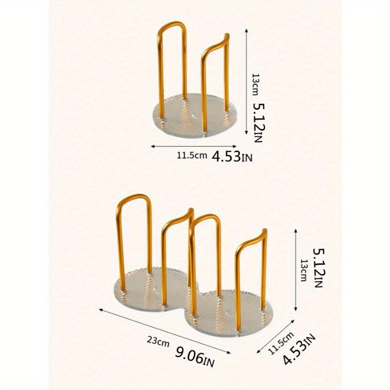 1pc Acrylic Disposable Cup Holder - Single Or Double Cup Rack, Ideal For Household, Cafe, Office, And Hotel