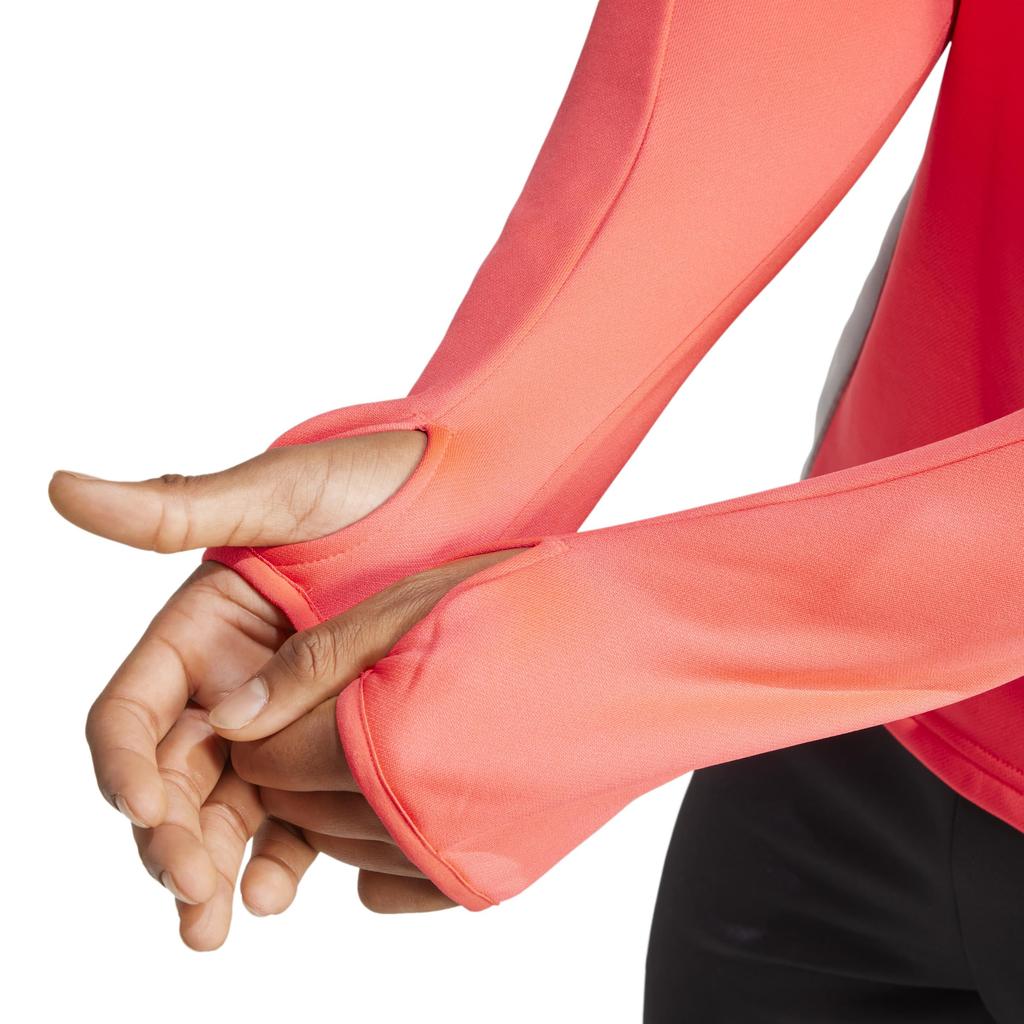 Adidas Tyro 24 Winterized Jersey Top JTQ63 Zip Jacket for Casual Shock Onyx Men, Lifestyle, Red/Light (IY0112)