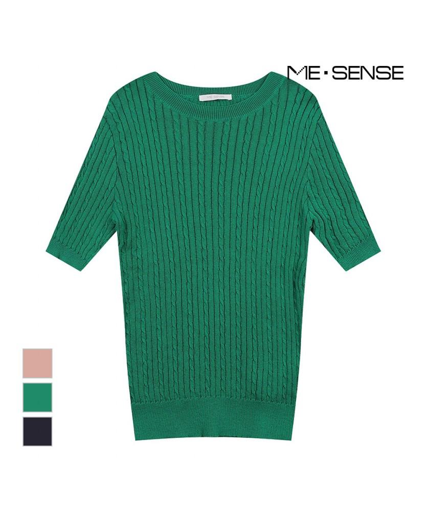 MESENSE Cable Knit Round Neck_Mb36Kns326Z