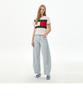 Tamijinseu Ella Rib Barrel Crop Denim Pants (T32G6Neb46Twt11Ab)