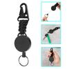 Retractable Keychain Badges Holder with Steel Retractable Cord Keychain Tool Steel Wire Rope Buckles Key Holder