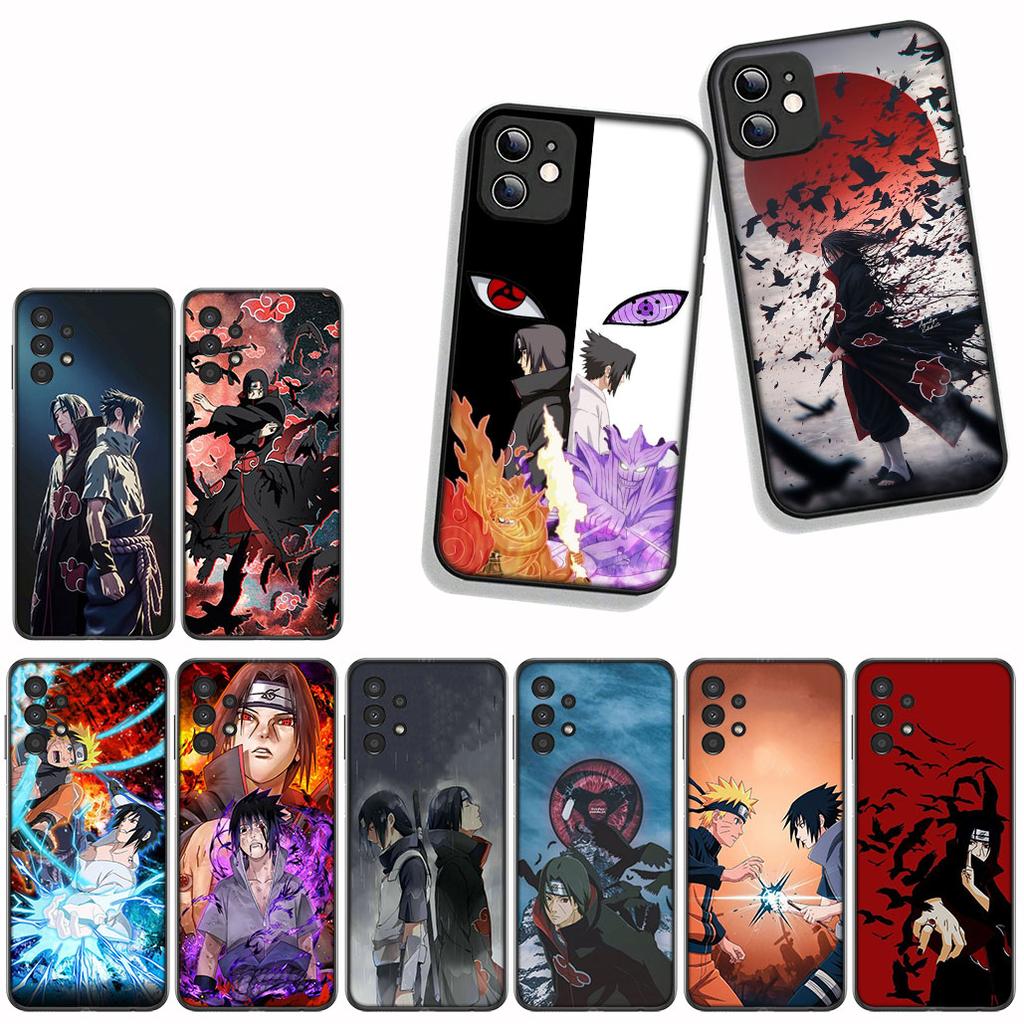 for Apple iPhone 16 15 14 Plus 13 12 Mini 17 Pro Max + 16E Air 16+ ProMax Phone Cover Case Narutos Comics Sasuke Uchiha Itachi