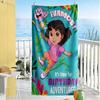 Dora Explorer Beach Towel Soft Durable Quick-Dry Comfortable Lightweight Portable for Swimming,Beach,Camping, Travel, Beach Accessories,Gym