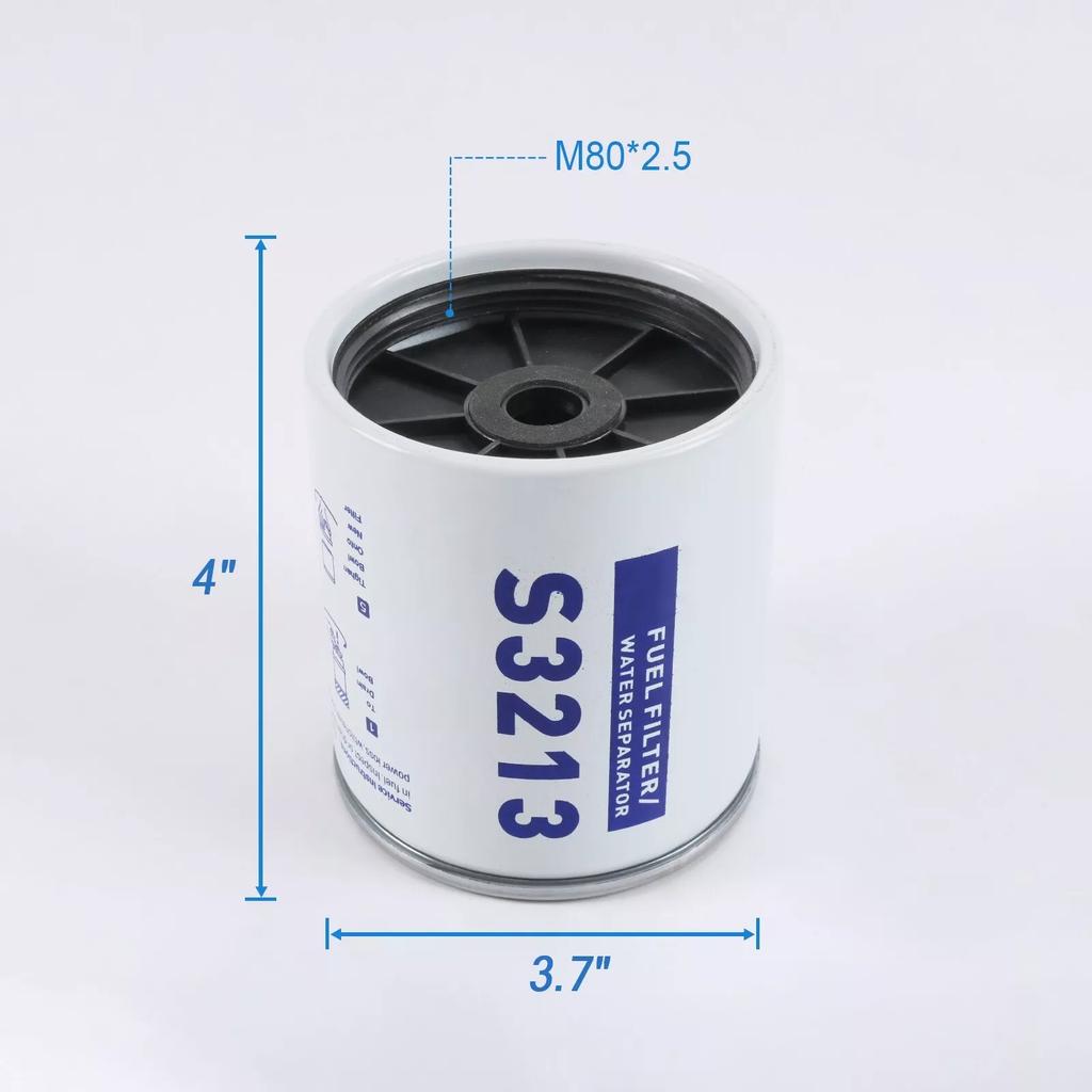 S3213 Fuel Filter Water Separator Filter Element For Mercury Marine Yamaha Racor Sierra 18-7932 18-7928 18-7922 18-7853 18-7979