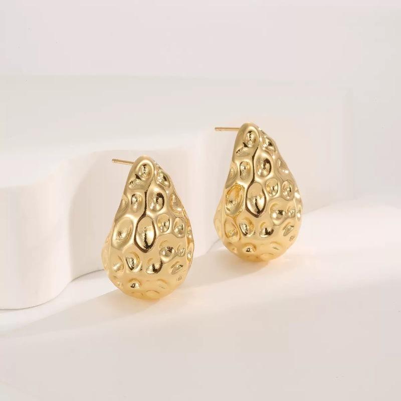 Hot-selling Explosion Exaggerated Personality Water Drop Earrings Women's European and American Fashion Shell Design Trendy Earrings