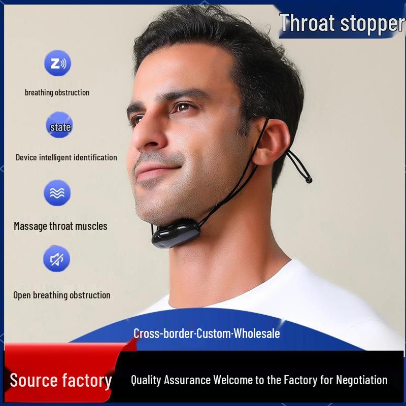 Smart Wireless Anti-Snoring Massager for Men and Women: Touchscreen Sleep Aid Device