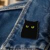 Animal Lapel Pin Cartoon Black Cat Brooch Pin, Enamel for Canvas Bags Men Women, Decorative Badge Clothing Scarves Sweaters Metal Jackets Pins