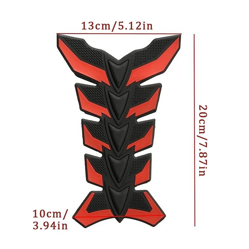 Motorcycle Oil Tank Stickers Car-styling 3D Carbon Fiber Motorcycle Tank Pad Tankpad Protector Sticker Fish Bone Style