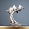 Creative Bird Family of Three Ornament for Home or Wine Cabinet Decoration