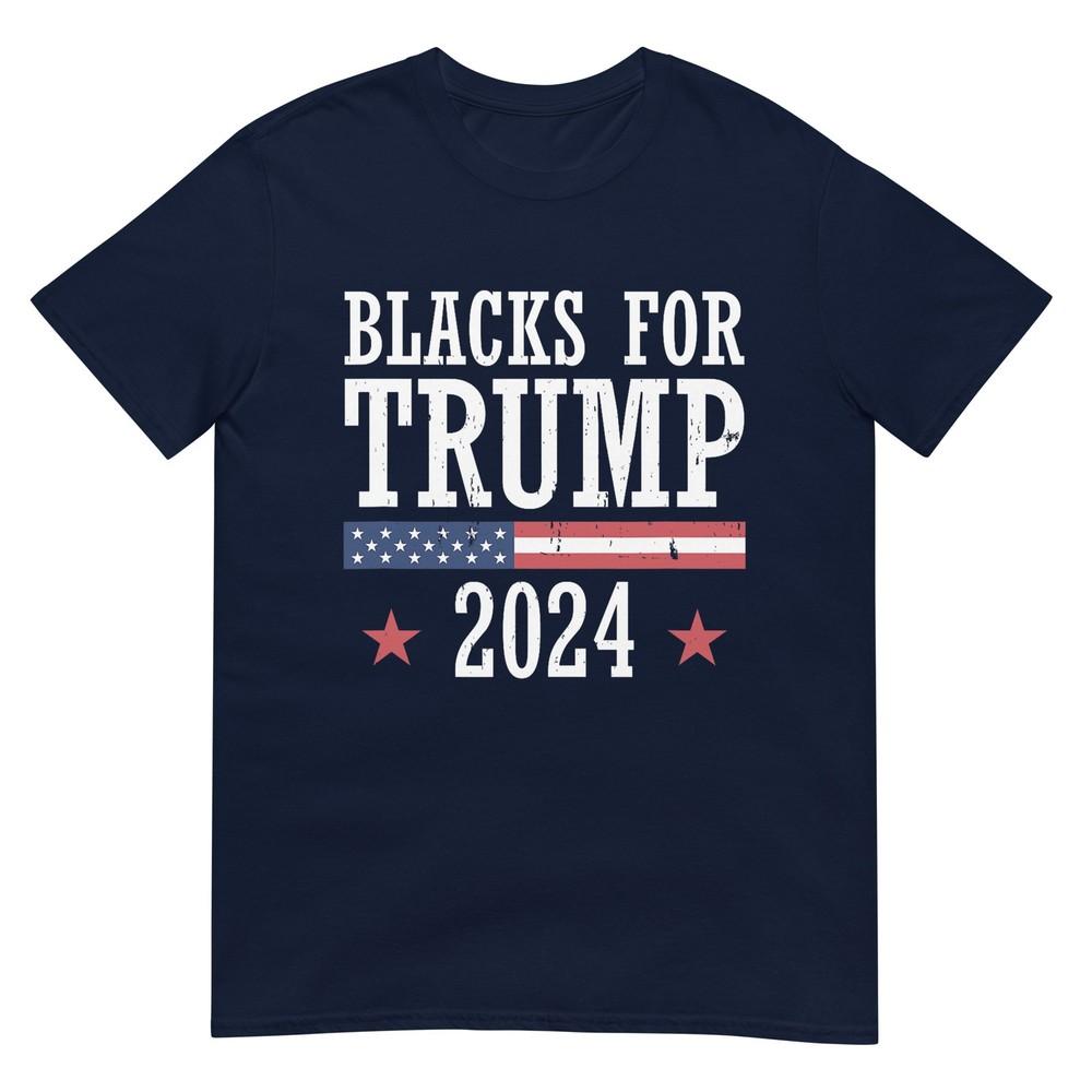 Blacks For Trump 2024 Presidential Election Republican Tshirt S