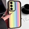 Floral Stripe Pattern Case For Samsung A57 A37 A27 A17 S26 Ultra S25 FE A56 A36 A16 A55 A35 A15 A54 5G S21 S22 S23 S24 Plus Shockproof Bumper Cover