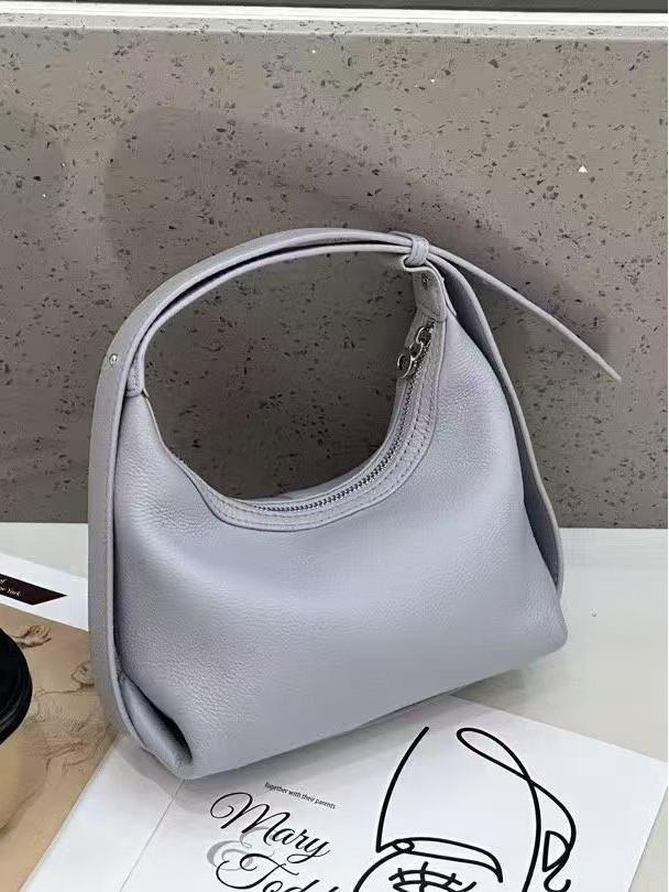 Borsa a tracolla a forma di raviolo in vera pelle: Moda Donna 2025 Monospalla & Portatile