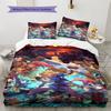 Hot-blooded Game Pattern Bedding Quilt Set Quilt Cover Pillowcase Home Decoration Birthday Gift (1 * Duvet Cover + 2 * Pillowcase, Without Core)