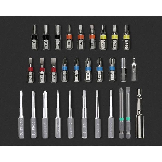 Worx 4V Electrical Screwdriver Sets WX242 Smart Cordless Electric Screwdrivers USB Rechargeable Handle 30 Bit Sets Power Tools