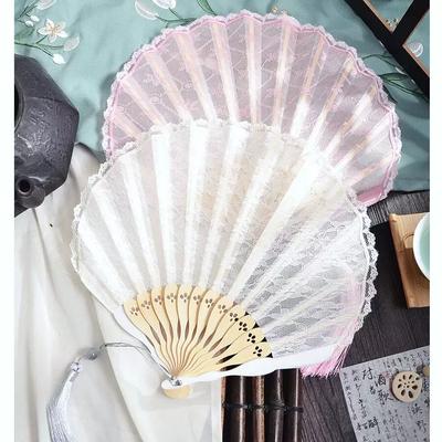 Folding Fan for Women To Pair with Qipao, Dance Fan, Small Lace, Ancient Style, Classical Retro, Hanfu, Foldable, Chinese Style