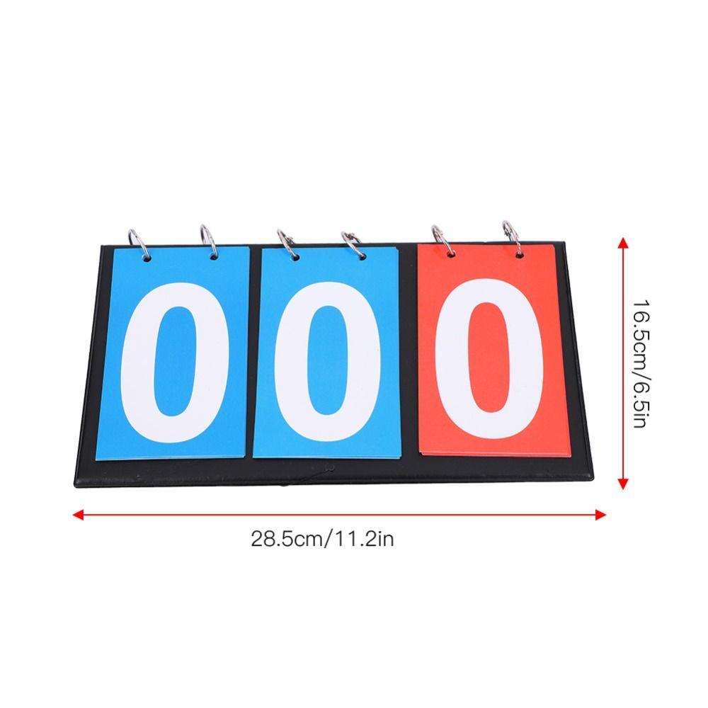 2-Digit Portable Flip Scoreboard 4-Digit Double-Sided Display Easy Flip Score Keeper  Score Keeper
