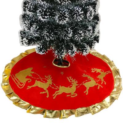1PC Gonna per albero di Natale in peluche di alta qualità, in tessuto di alce, per decorare l'albero, festa di Natale