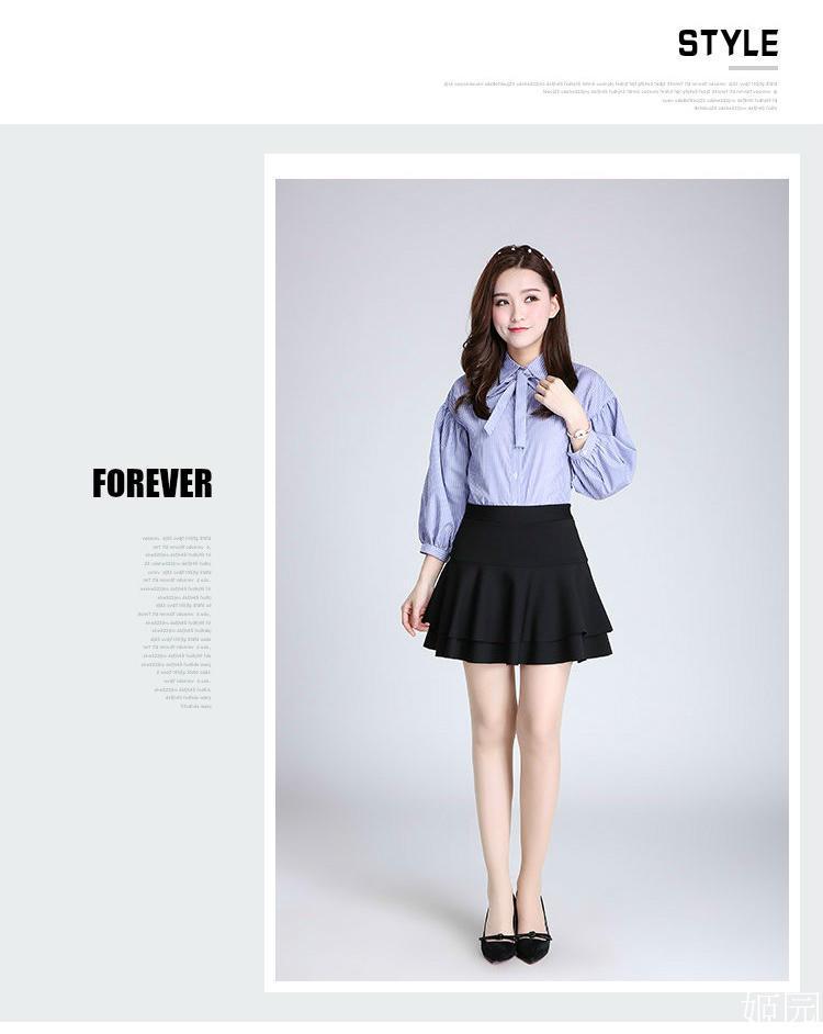Women's Elastic High Waist Double Layer Square Dance Skirt - A-line with Large Hem and Anti-exposure Design