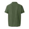 Men's Casual -color Summer - Cotton And Linen Short-sleeved Shirt