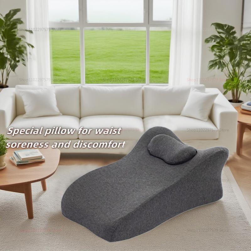 A Multifunctional Cushion/Pillow With A Pillow. Lying On The Pillow Playing With Your Phone To Relieve Fatigue