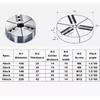 6 inch hydraulic sector jaw fan-shaped claws 3 soft jaws for hydraulic pneumatic chucks Pie jaws Round full grip soft claw Tire Chucks 1