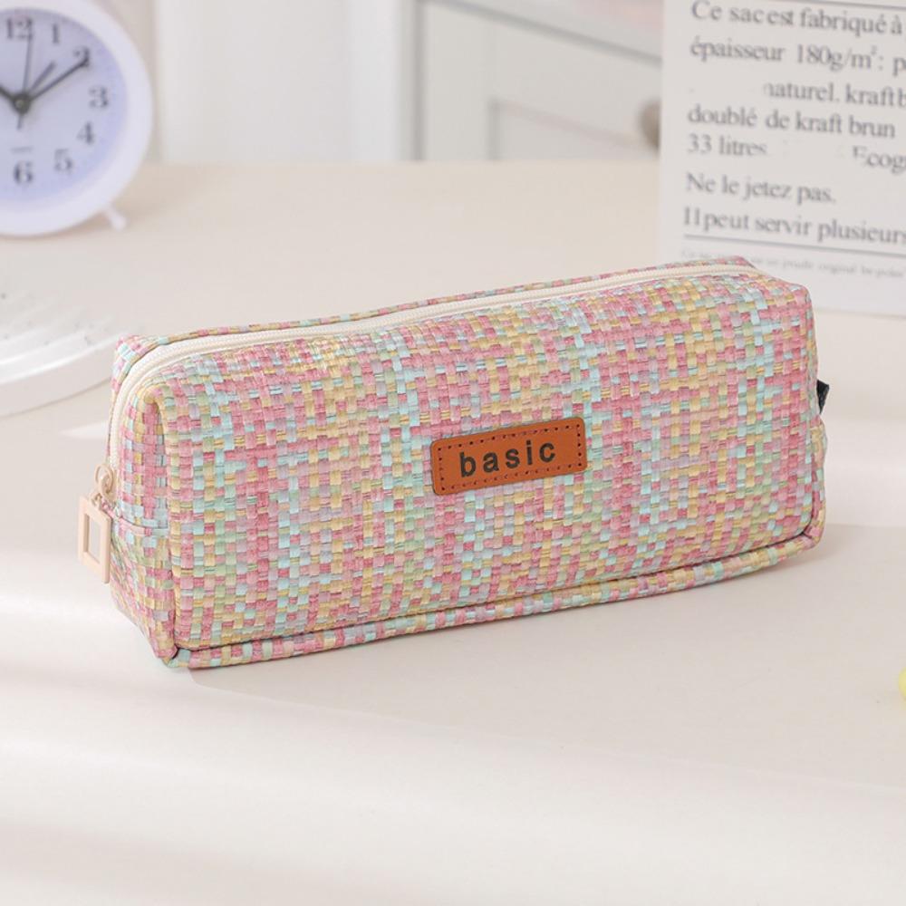 

Косметичка большой вместимости INS простота сумка для ручек сумка для канцелярских принадлежностей тканый пенал дорожный Style 1