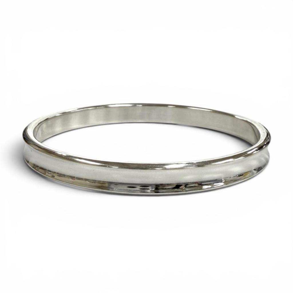 Excellent TIFFANY&Co. Bangle 1837 Narrow Bangle Silver 925 Women Used