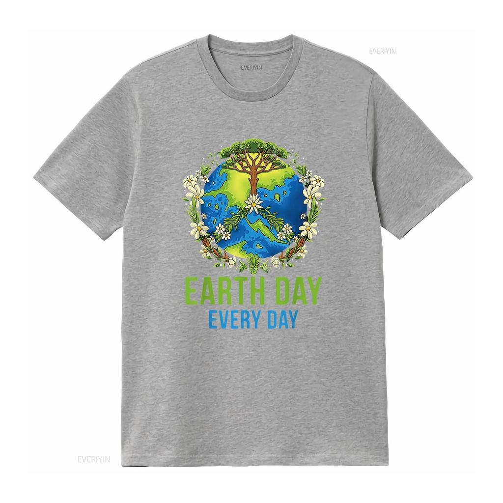 Womens Earth Day Every T Shirt For Kids vintage Washed Breathable graphic Slightly homme Versatile streetwear Soft Stretched