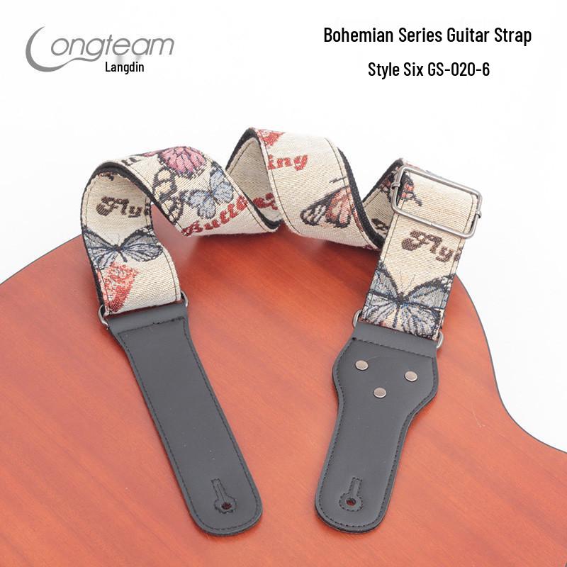 Bohemian Diagonaler Schwanzstift Gitarrengurt für Akustik- & E-Gitarren